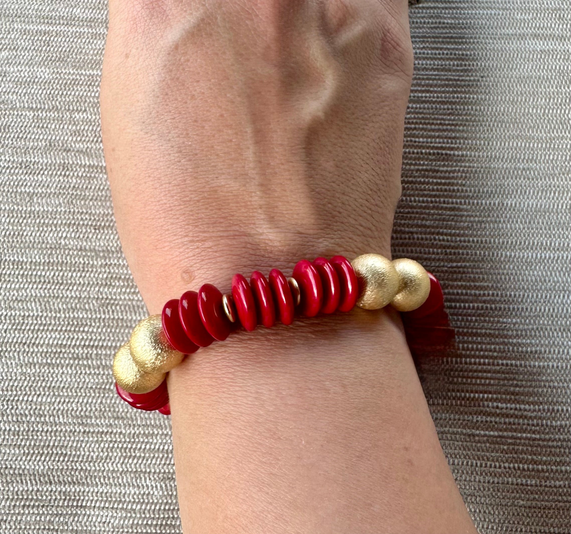 James Bracelet Crimson & Gold