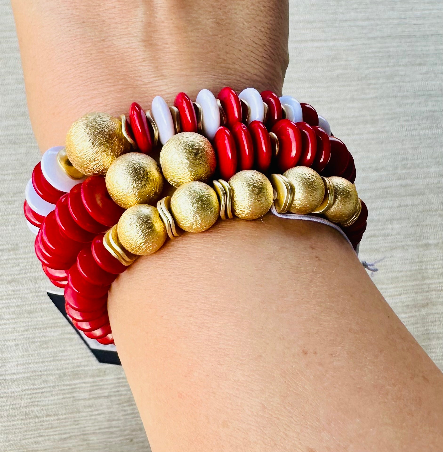 James Bracelet Crimson & Gold