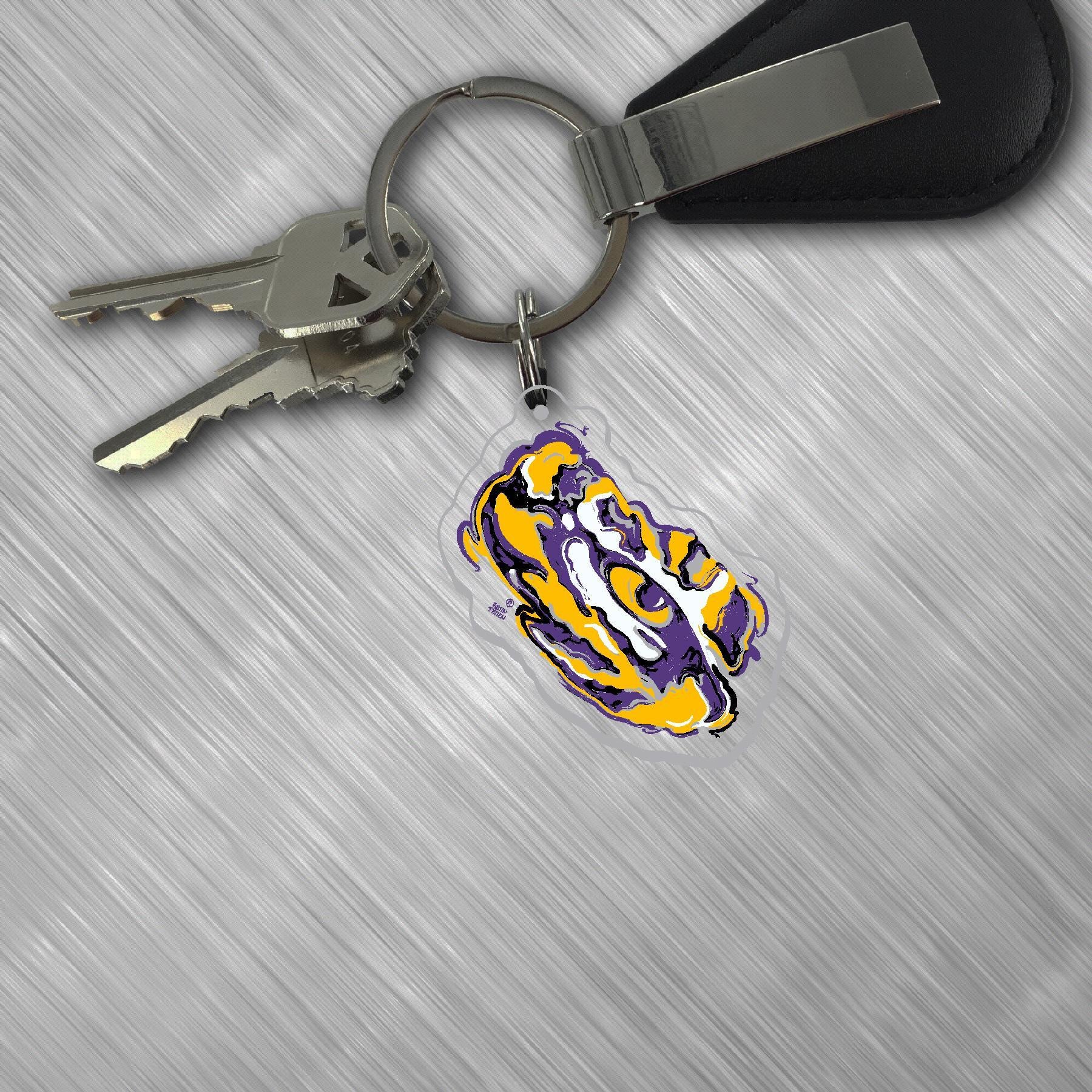 LSU Mascot Key Tag