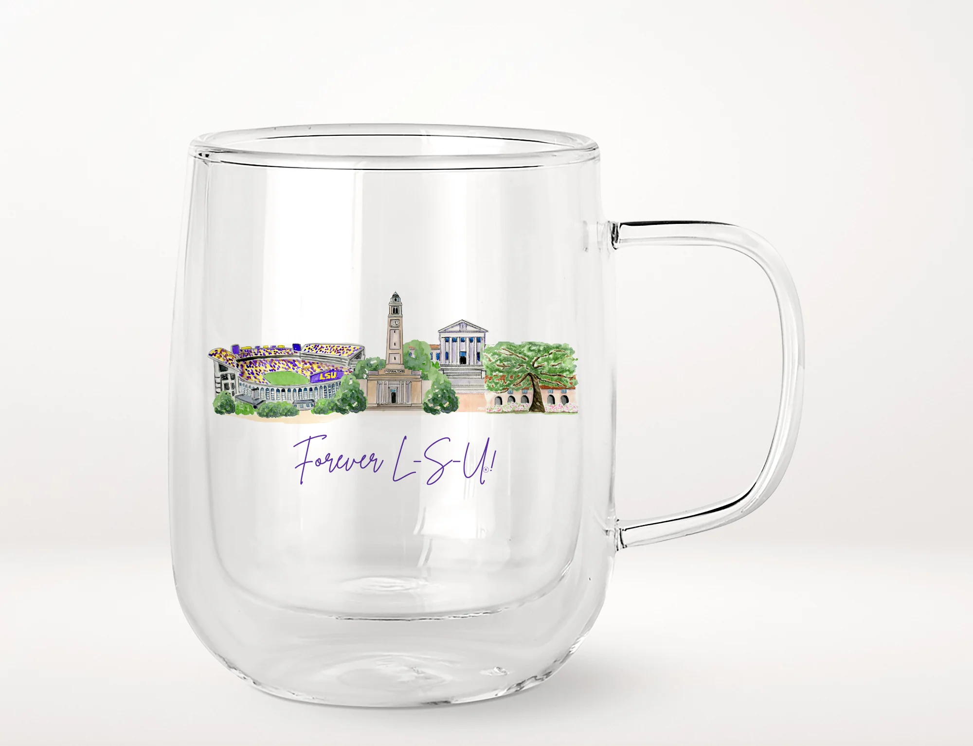 LSU Landmark Glass Mug