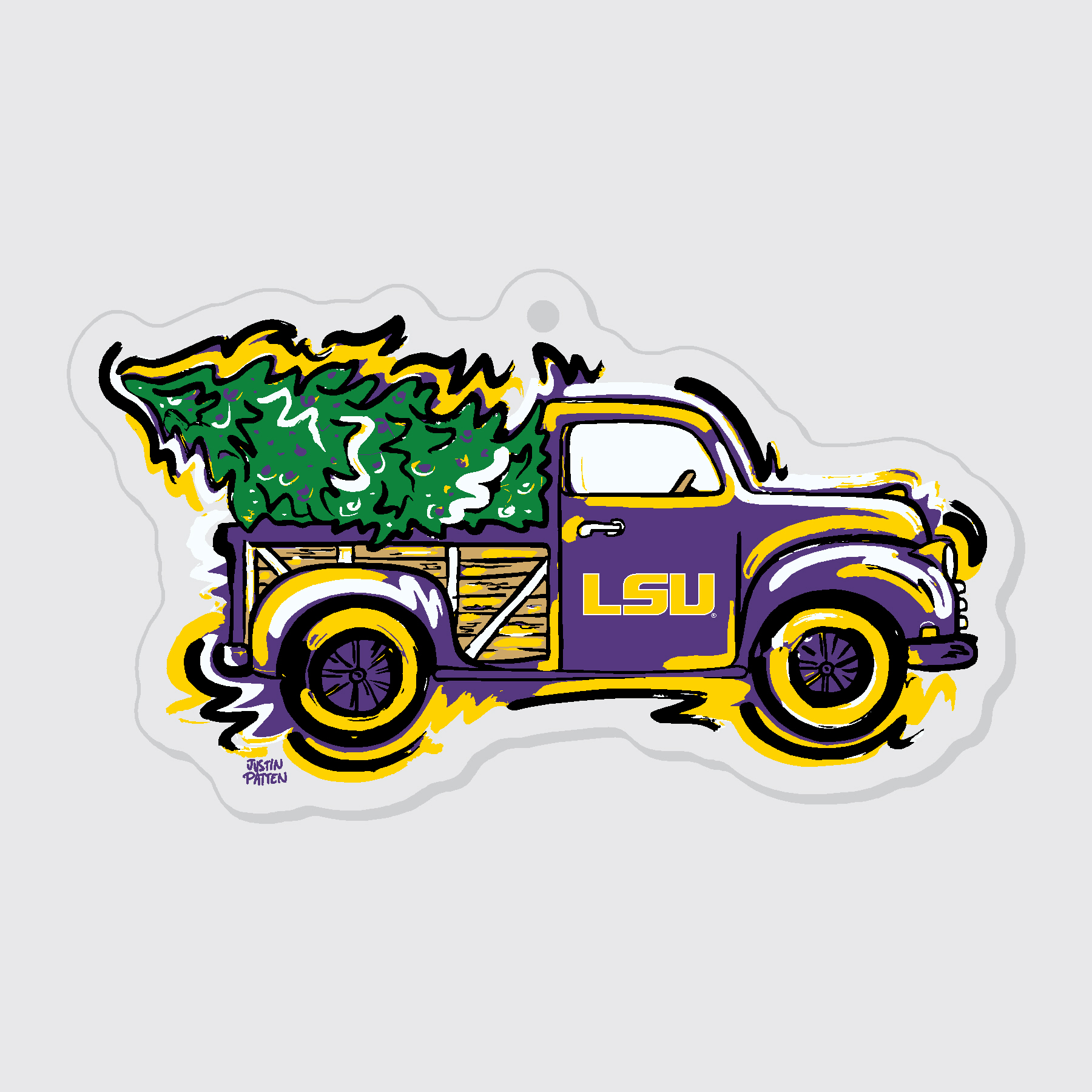 LSU Truck Ornament