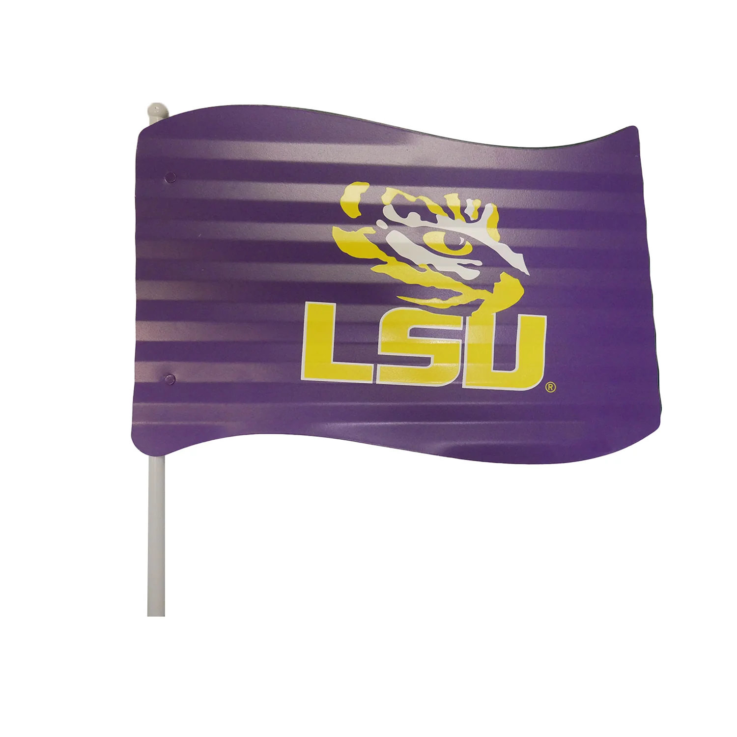 LSU Flag Garden Stake