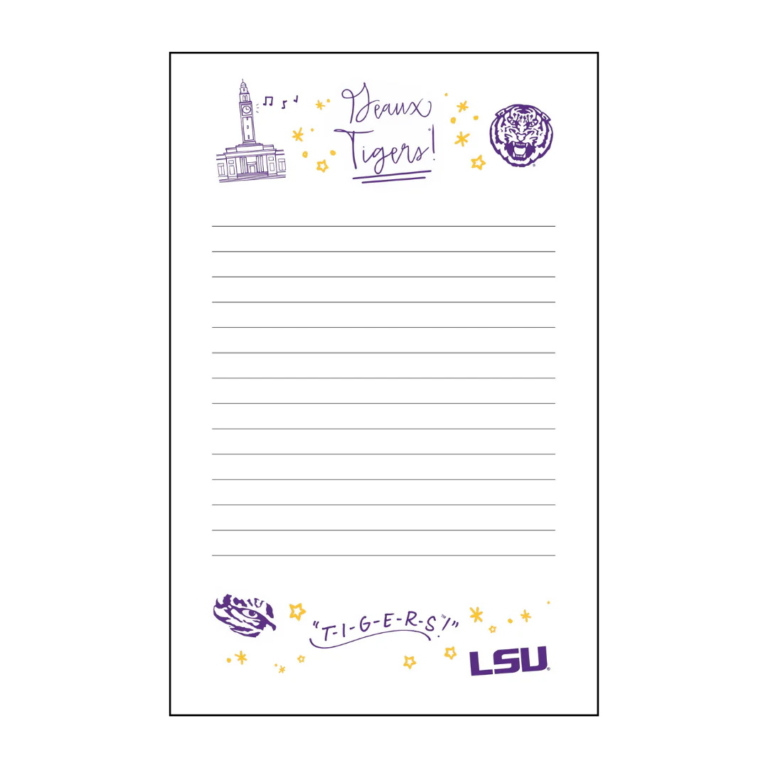 LSU Confetti Notepad