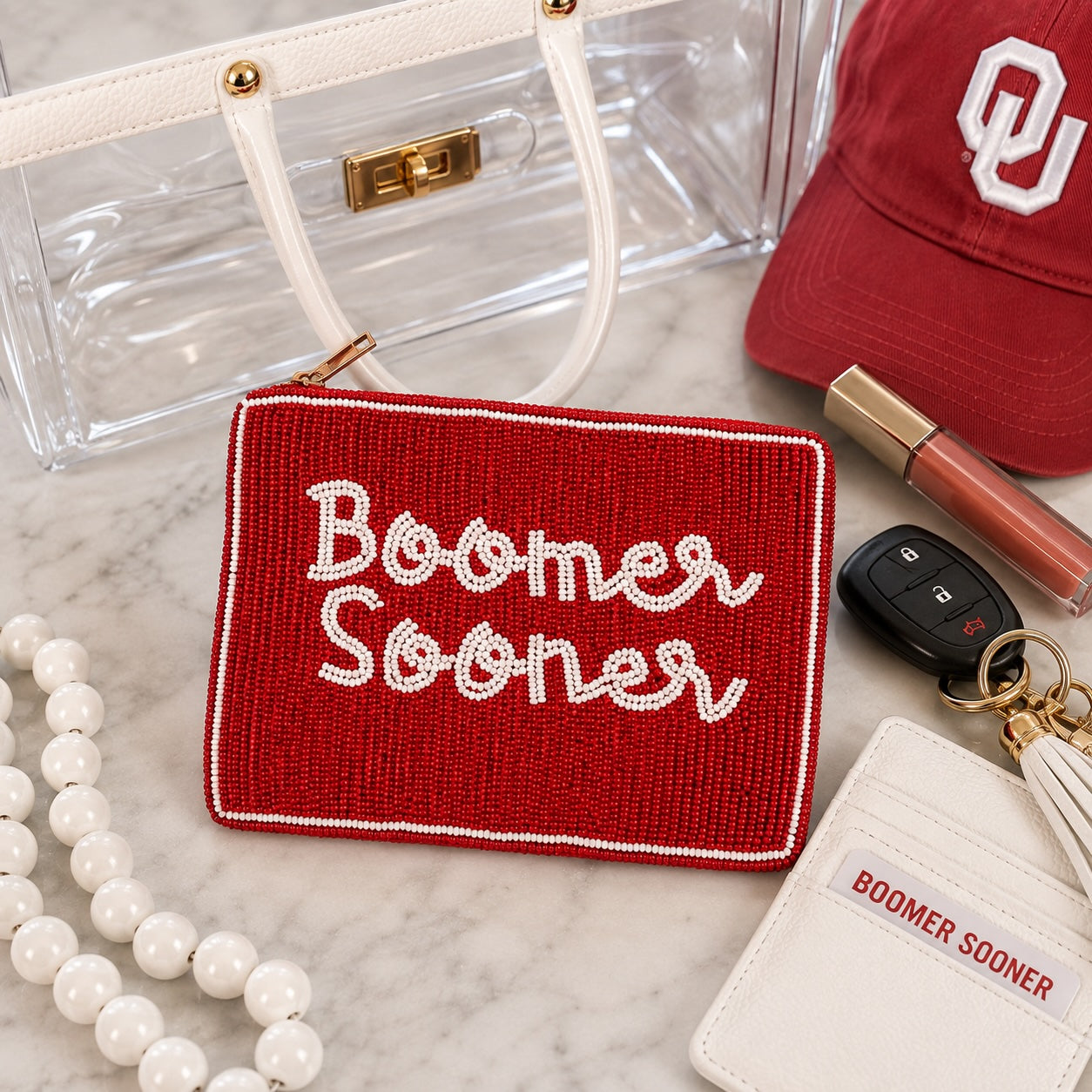 Oklahoma Beaded Pouch