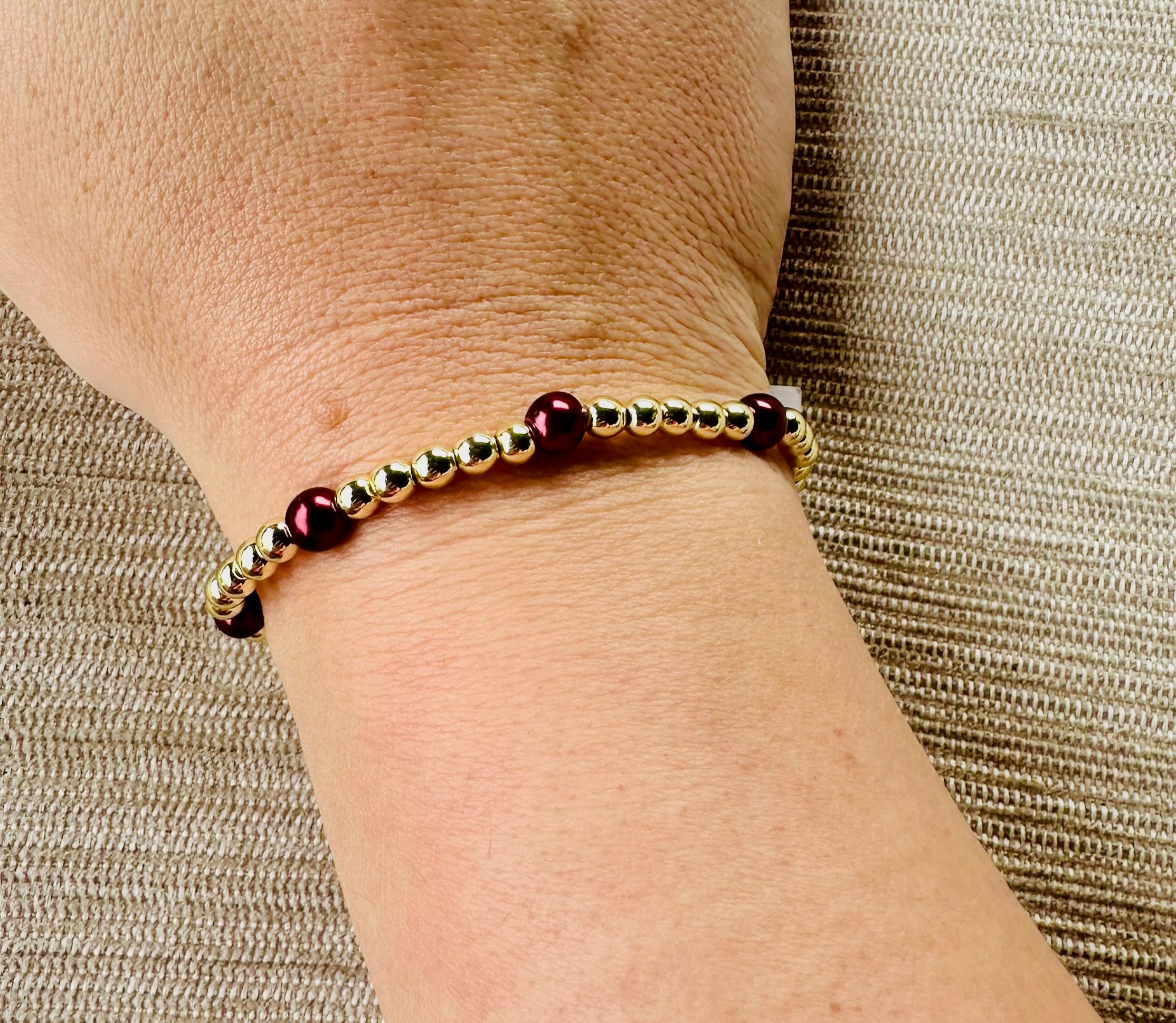 The Maroon Emma Bracelet-FINAL SALE