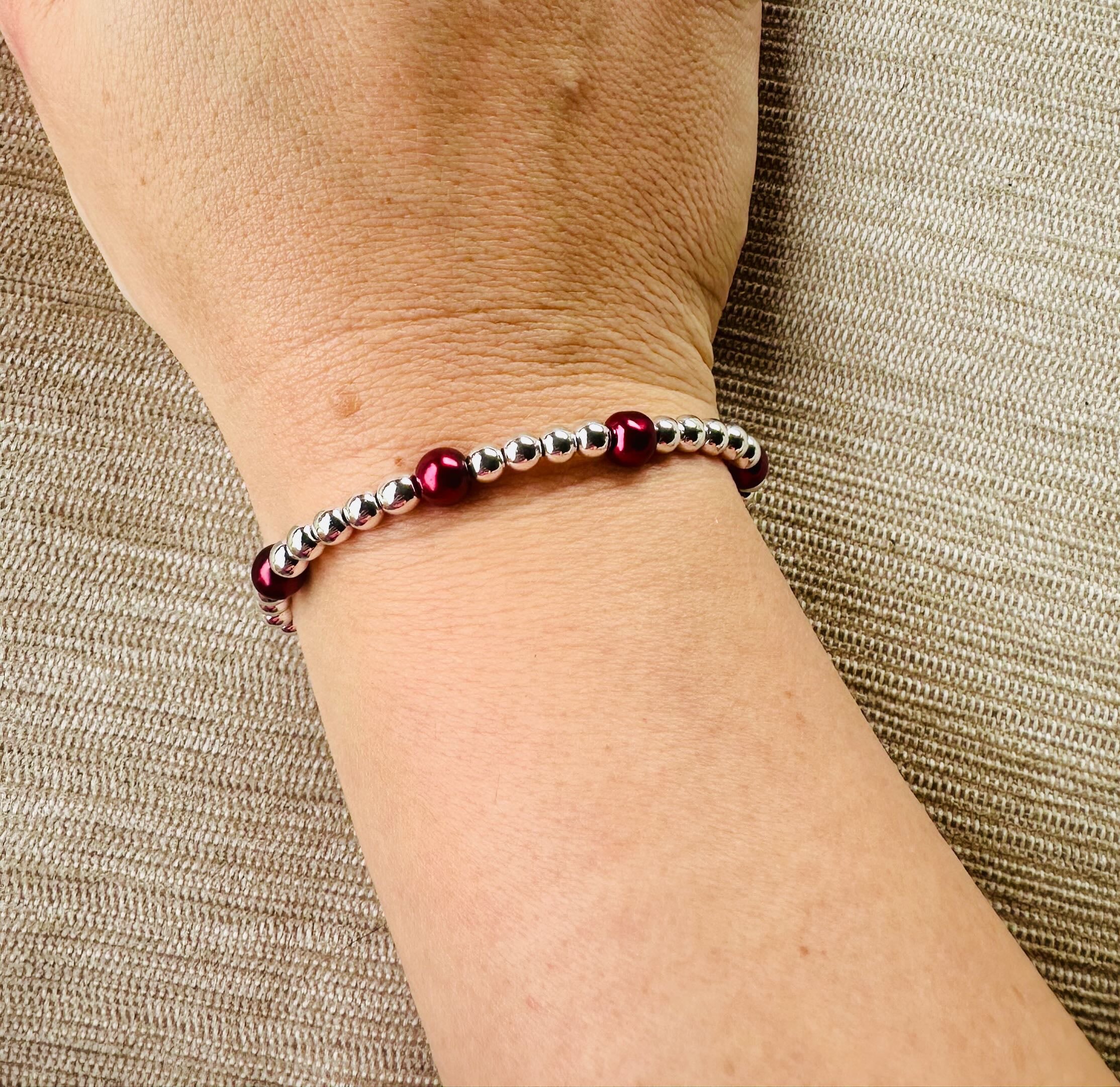 The Maroon Emma Bracelet