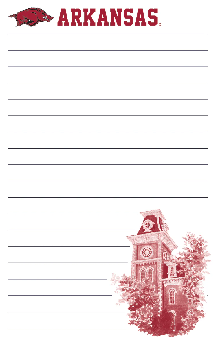 Arkansas  Mascot Notepad