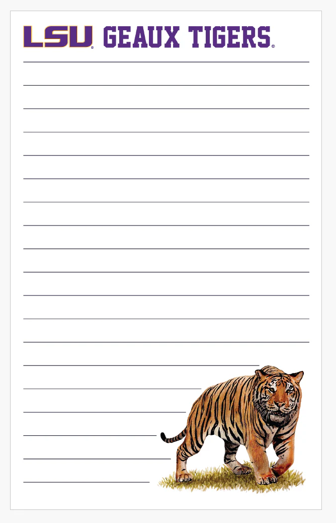 LSU Mascot Notepad