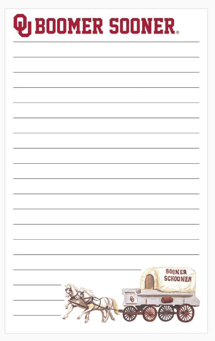 Oklahoma Mascot Notepad