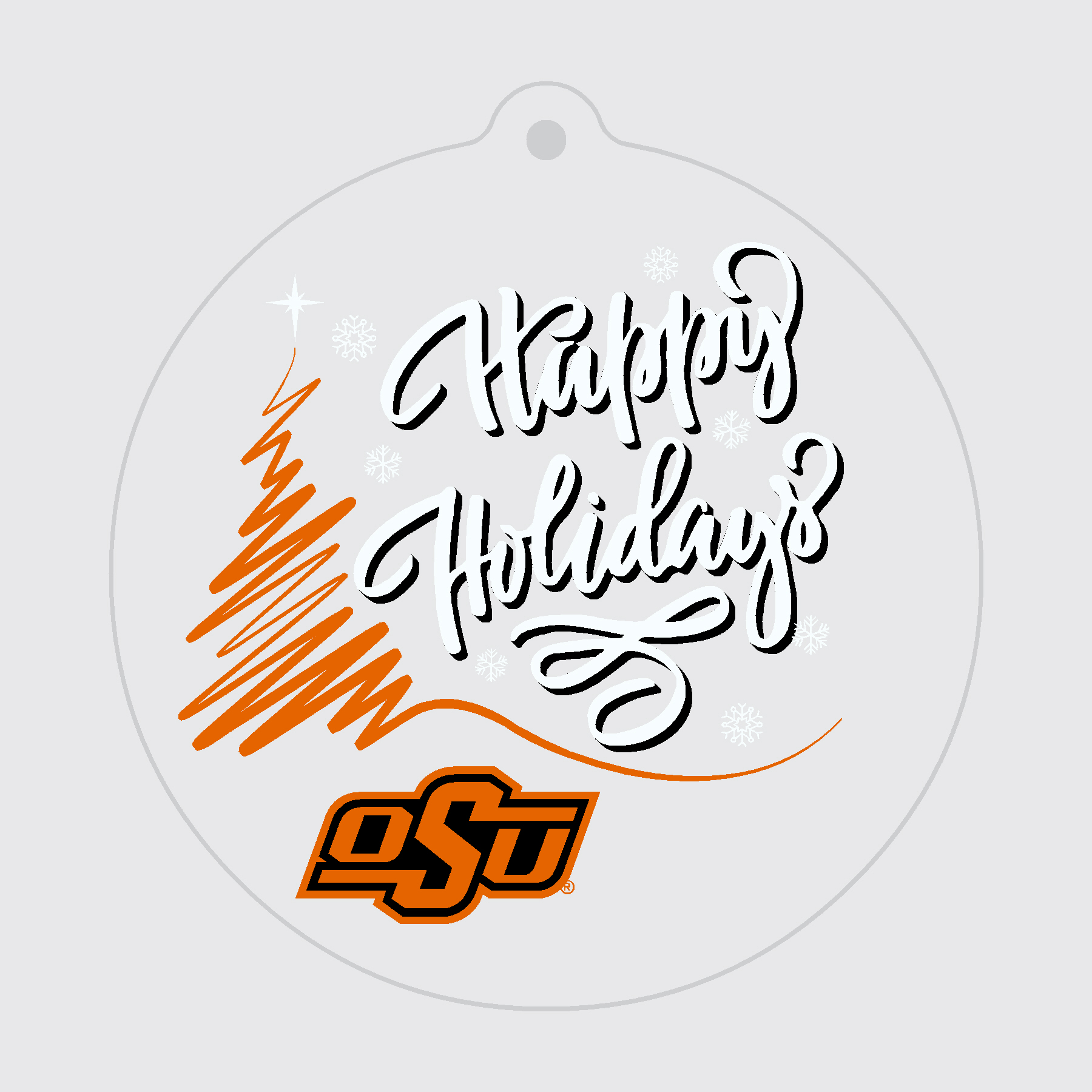 OSU Happy Holidays Ornament