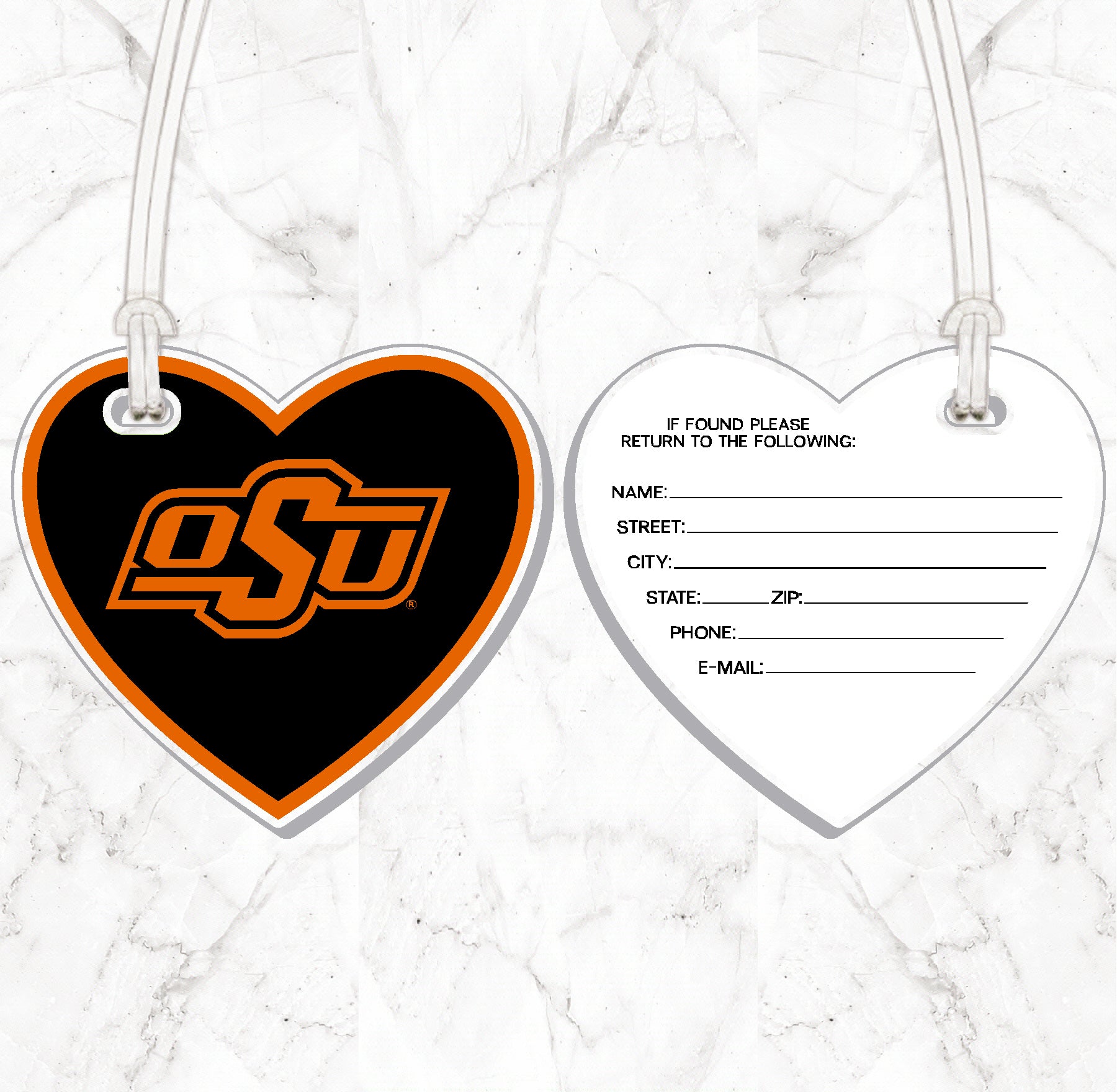 OSU Heart Luggage Tag