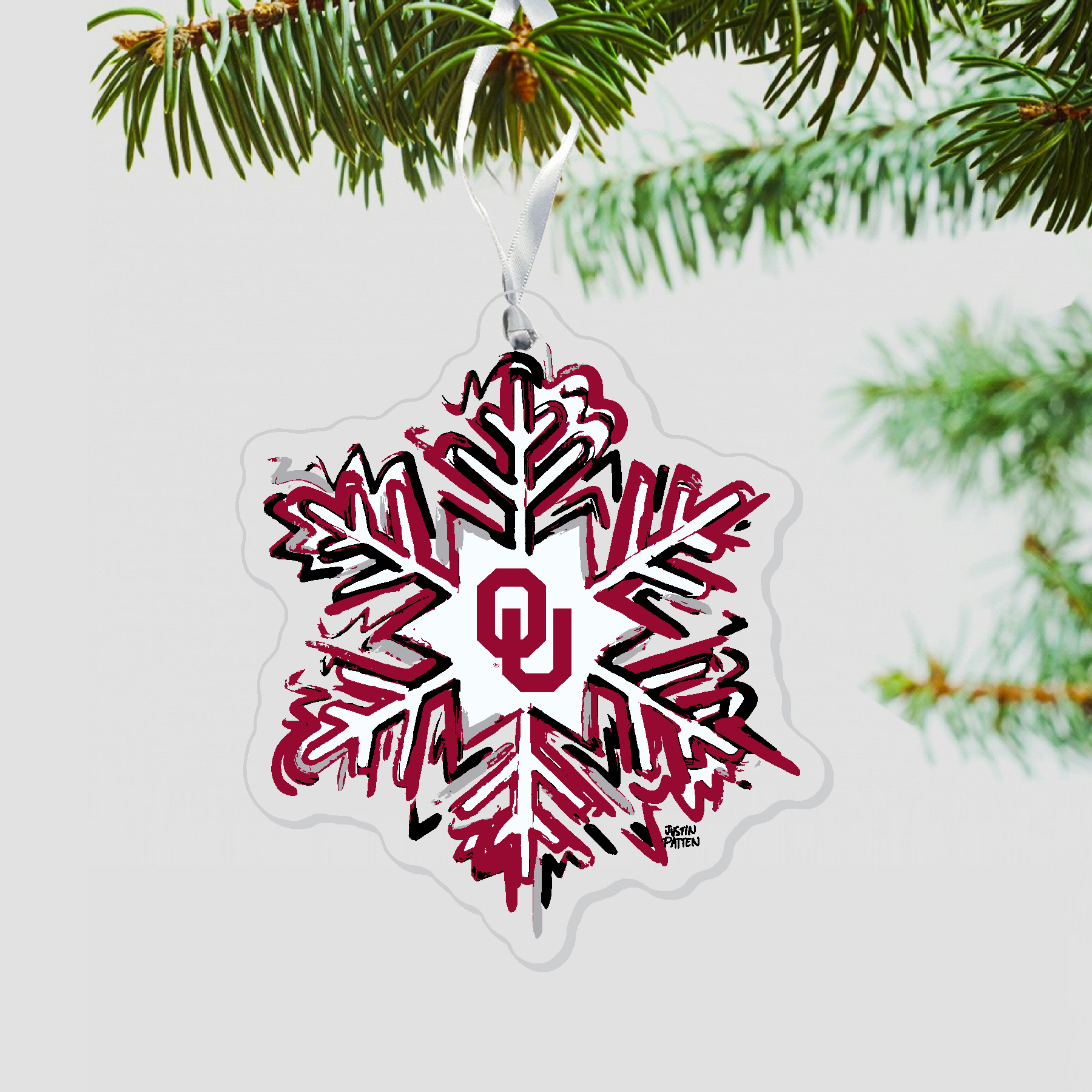 OU Snowflake Ornament
