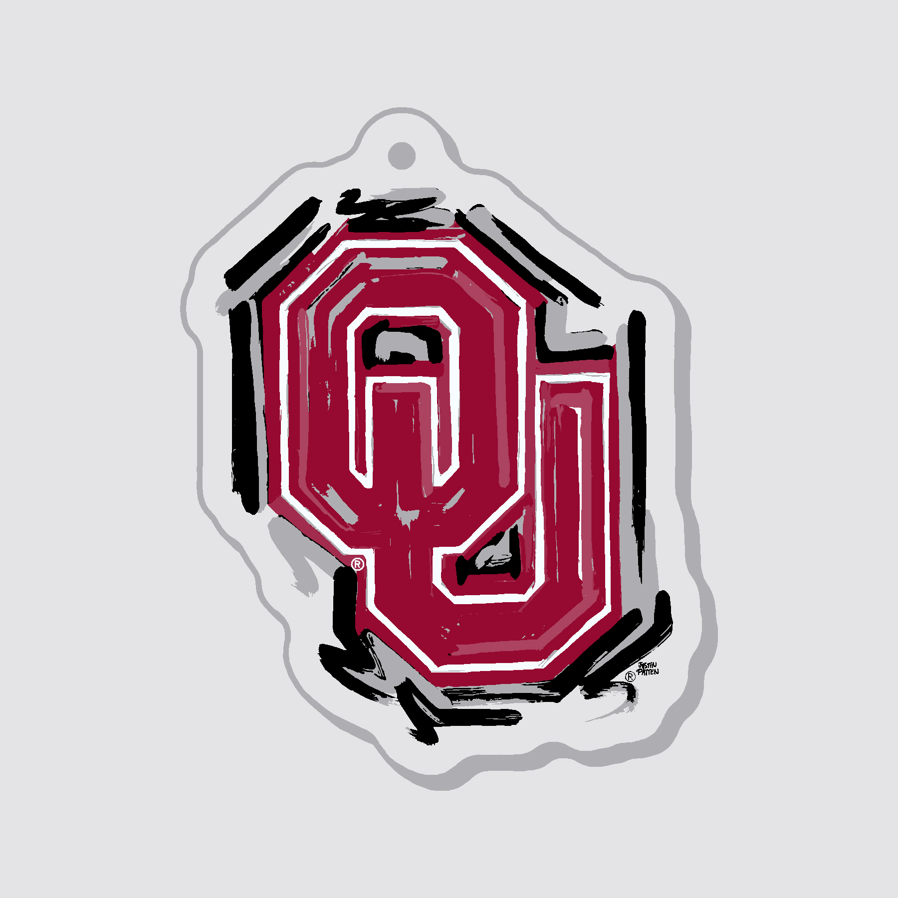 Oklahoma Mascot Key Tag