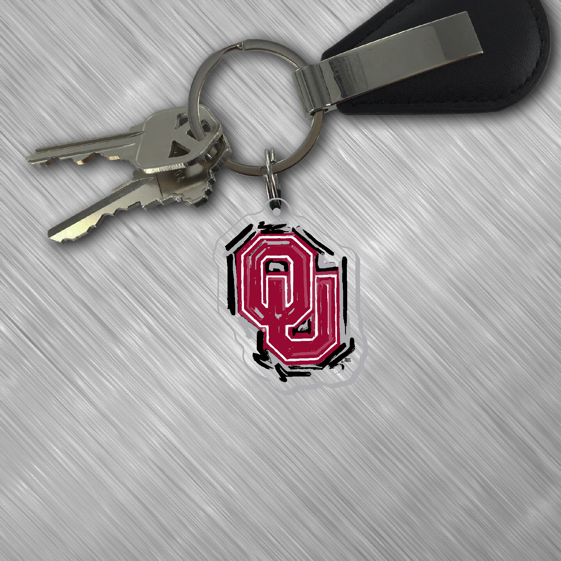 Oklahoma Mascot Key Tag