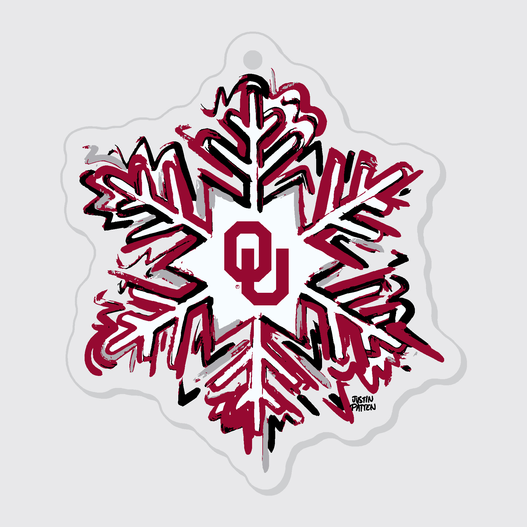 OU Snowflake Ornament