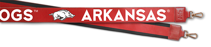 Arkansas Logo 2" Wide Purse Strap