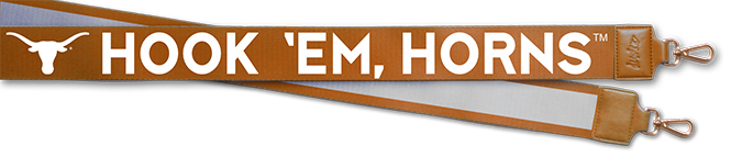 Texas Logo 2" Wide Purse Strap