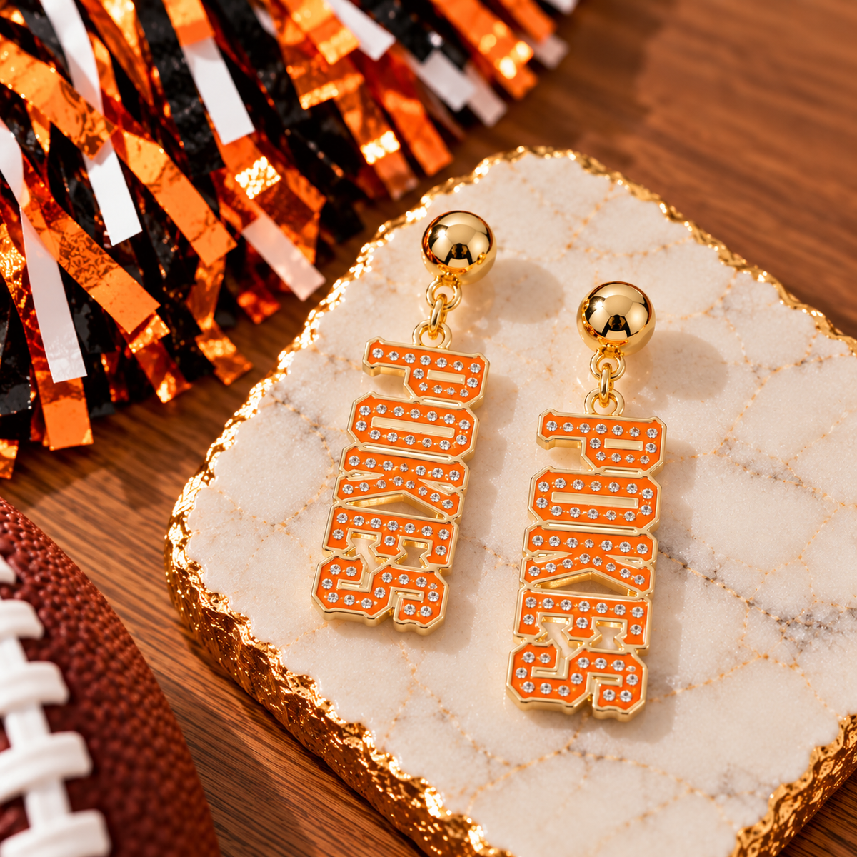 OSU Pave Earrings