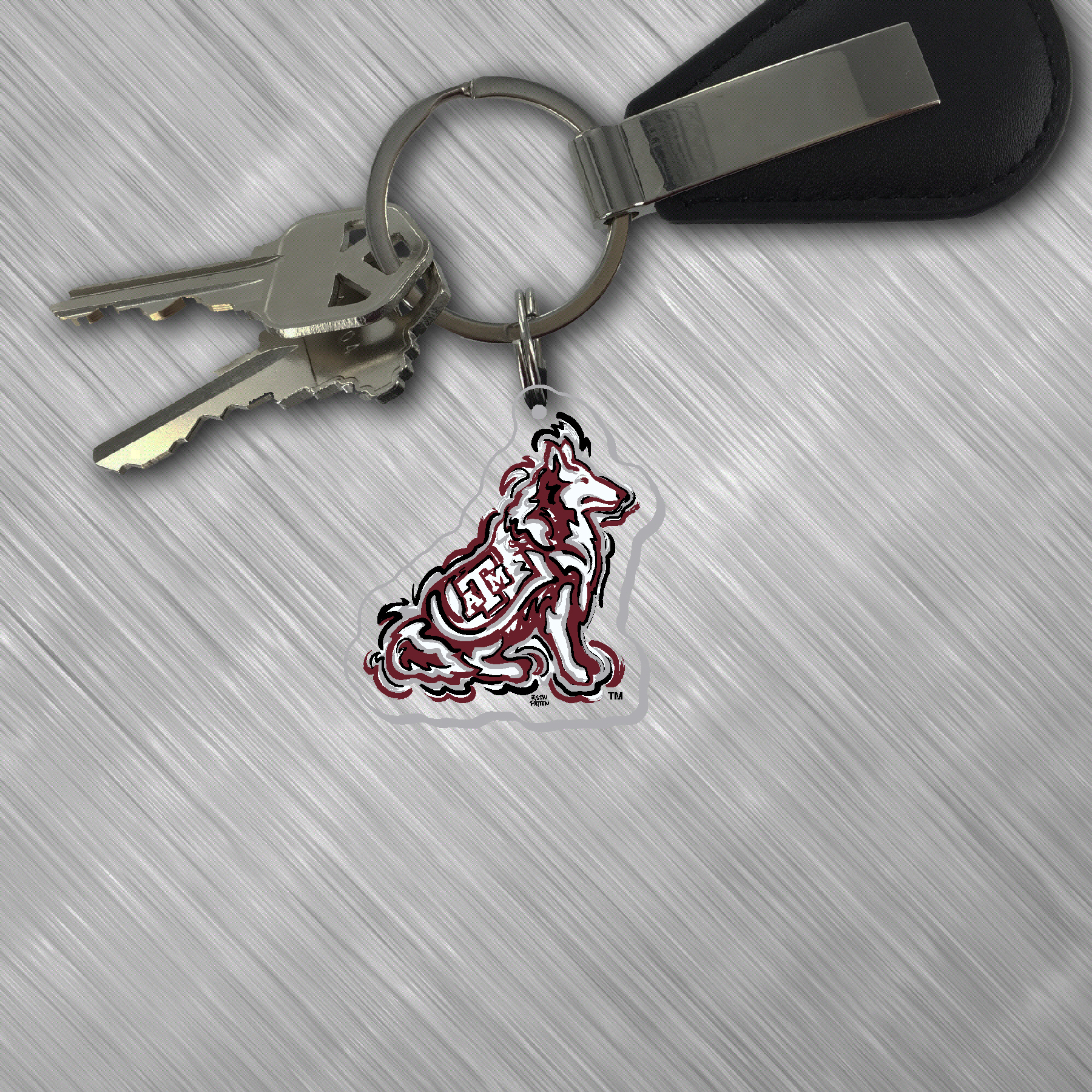 Texas A&M Mascot Key Tag