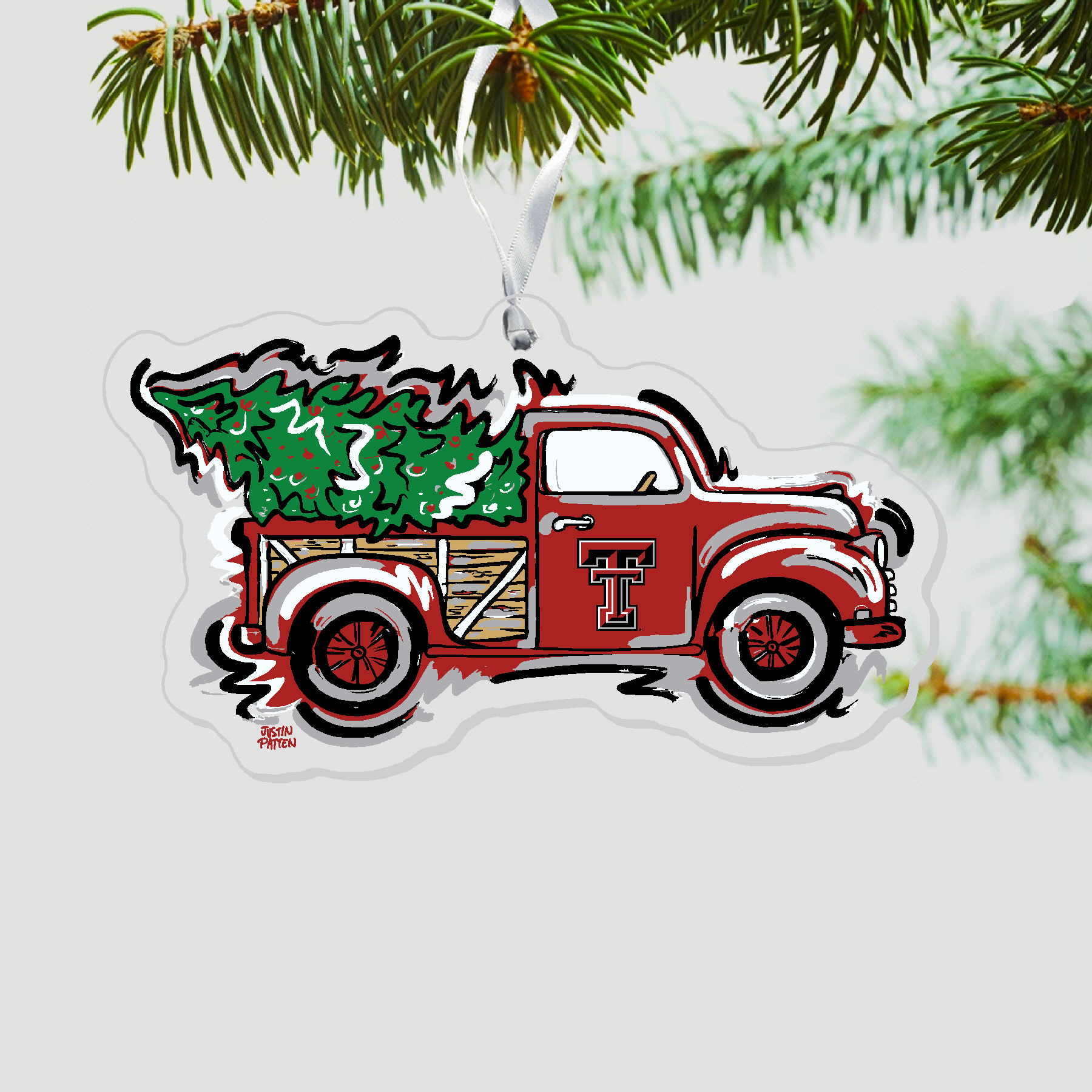 Texas Tech Truck Ornament