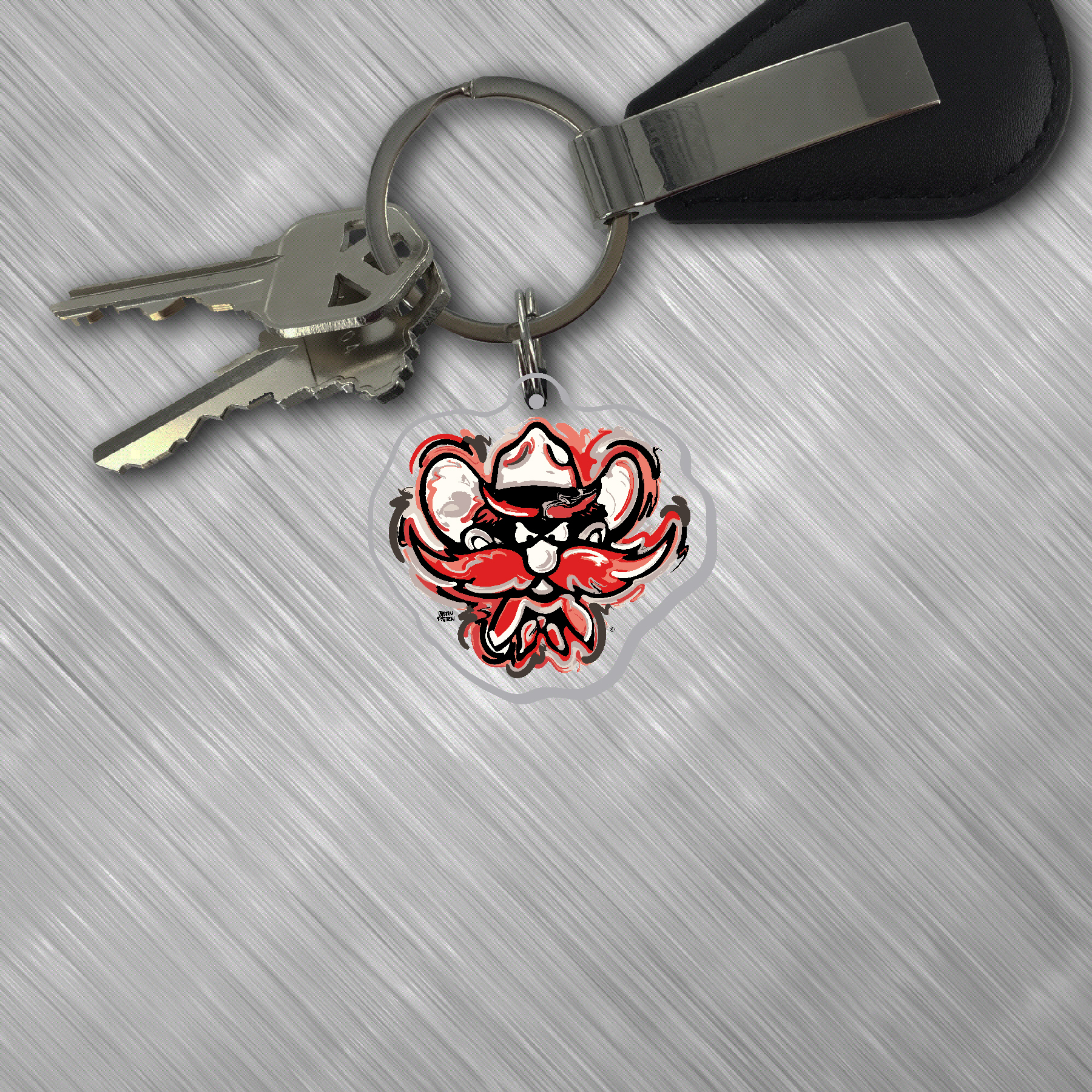 Texas Tech Mascot Key Tag