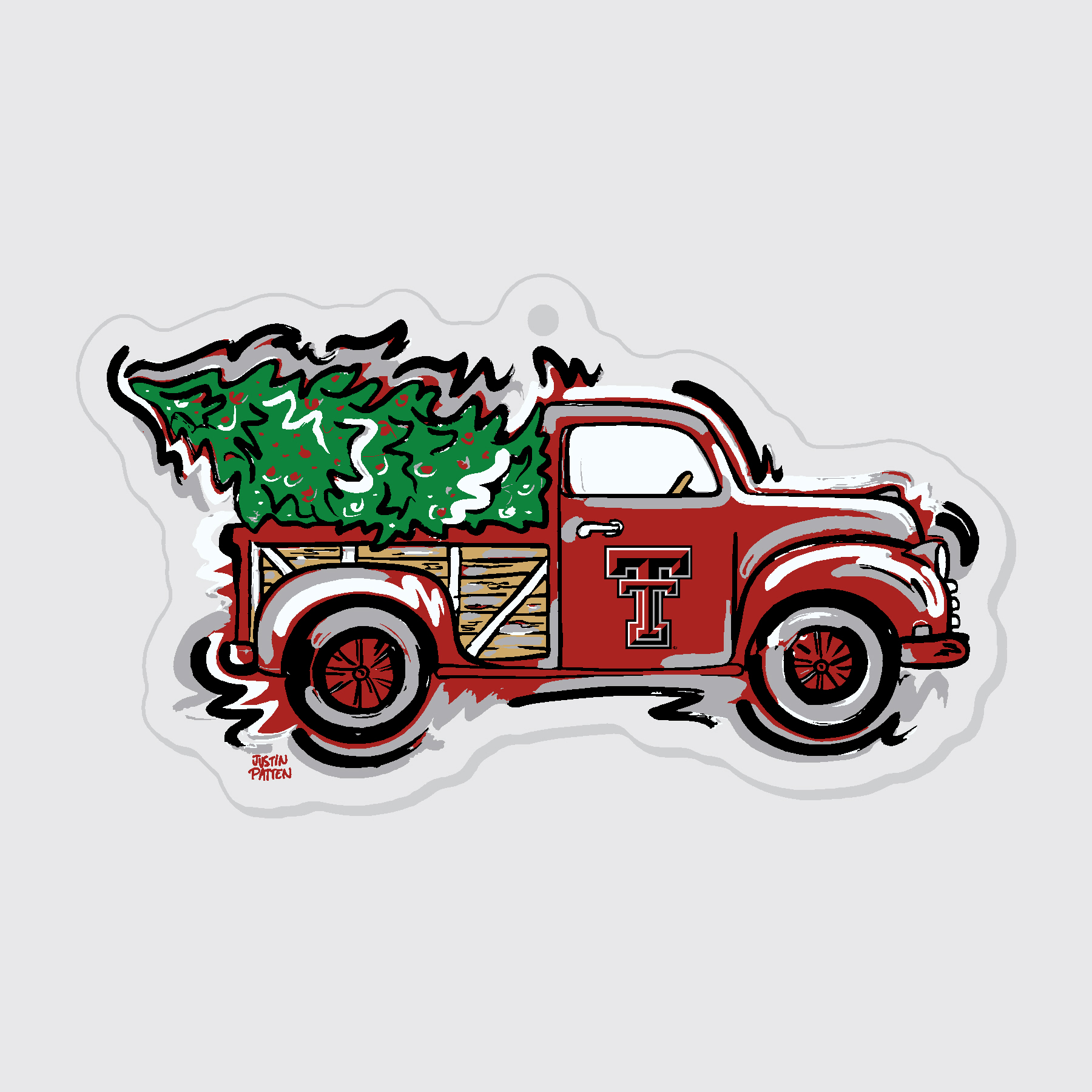 Texas Tech Truck Ornament