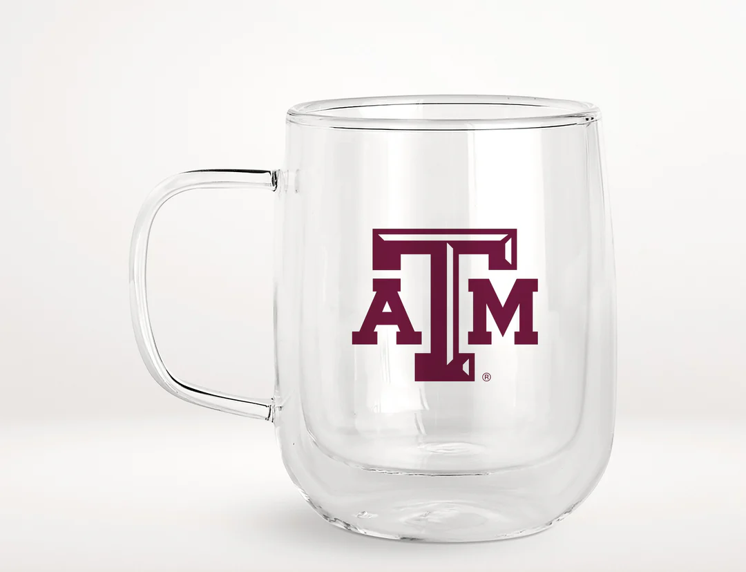 Texas A&M Landmark Glass Mug