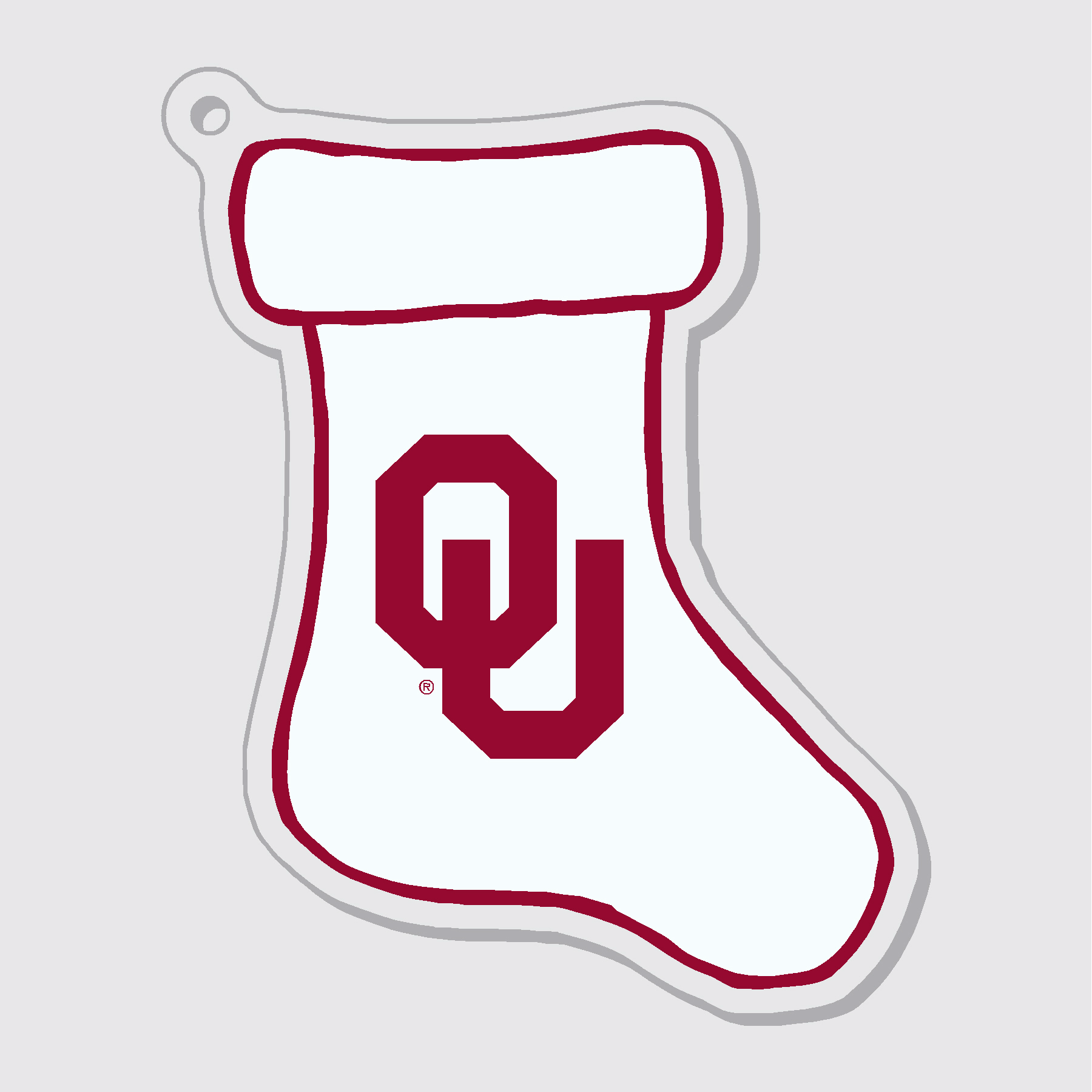 OU Acrylic Ornament-FINAL SALE