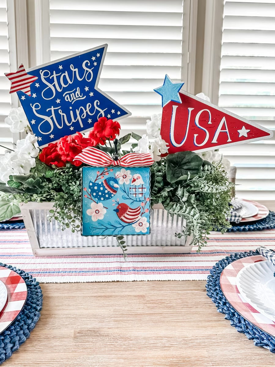 USA & Stars Stripes Pennants