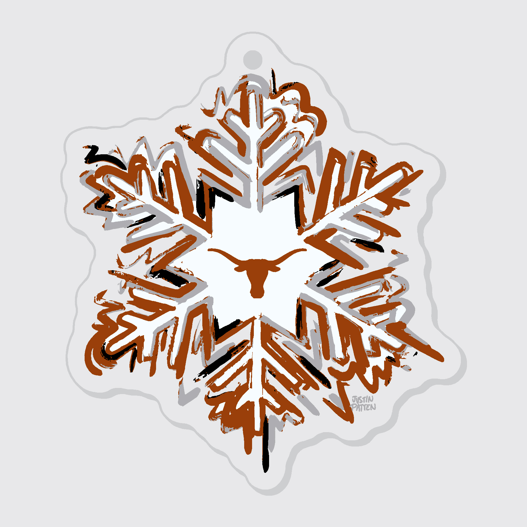 Texas Snowflake Ornament