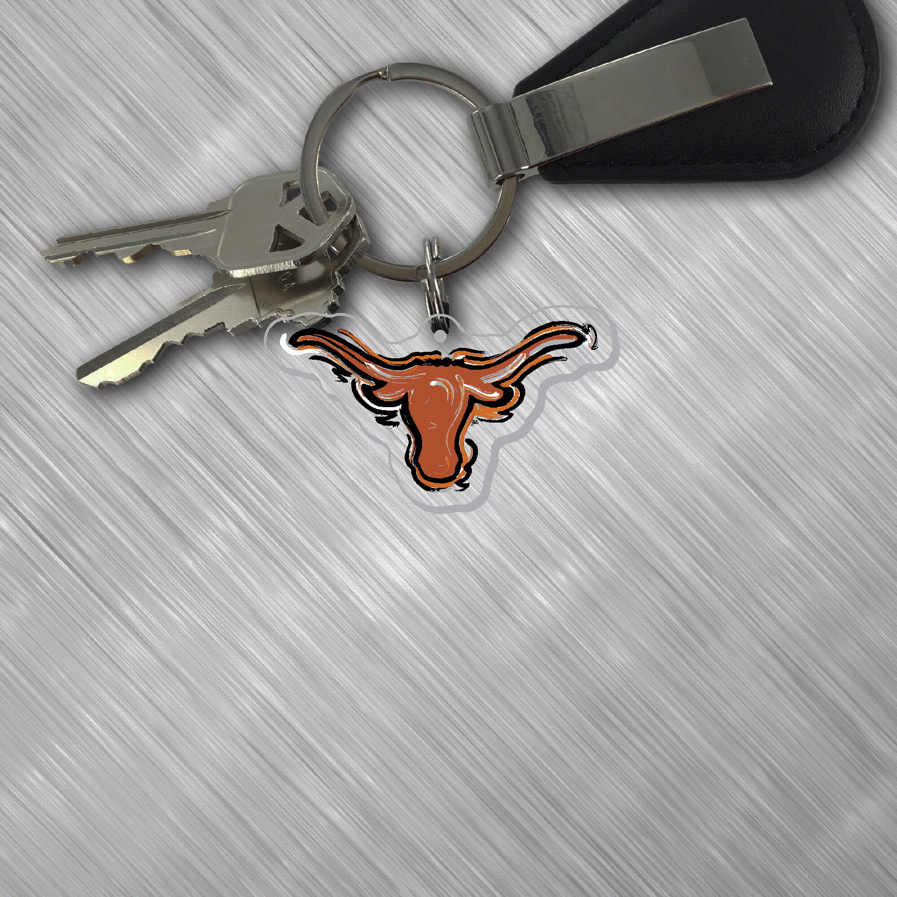 Texas Mascot Key Tag