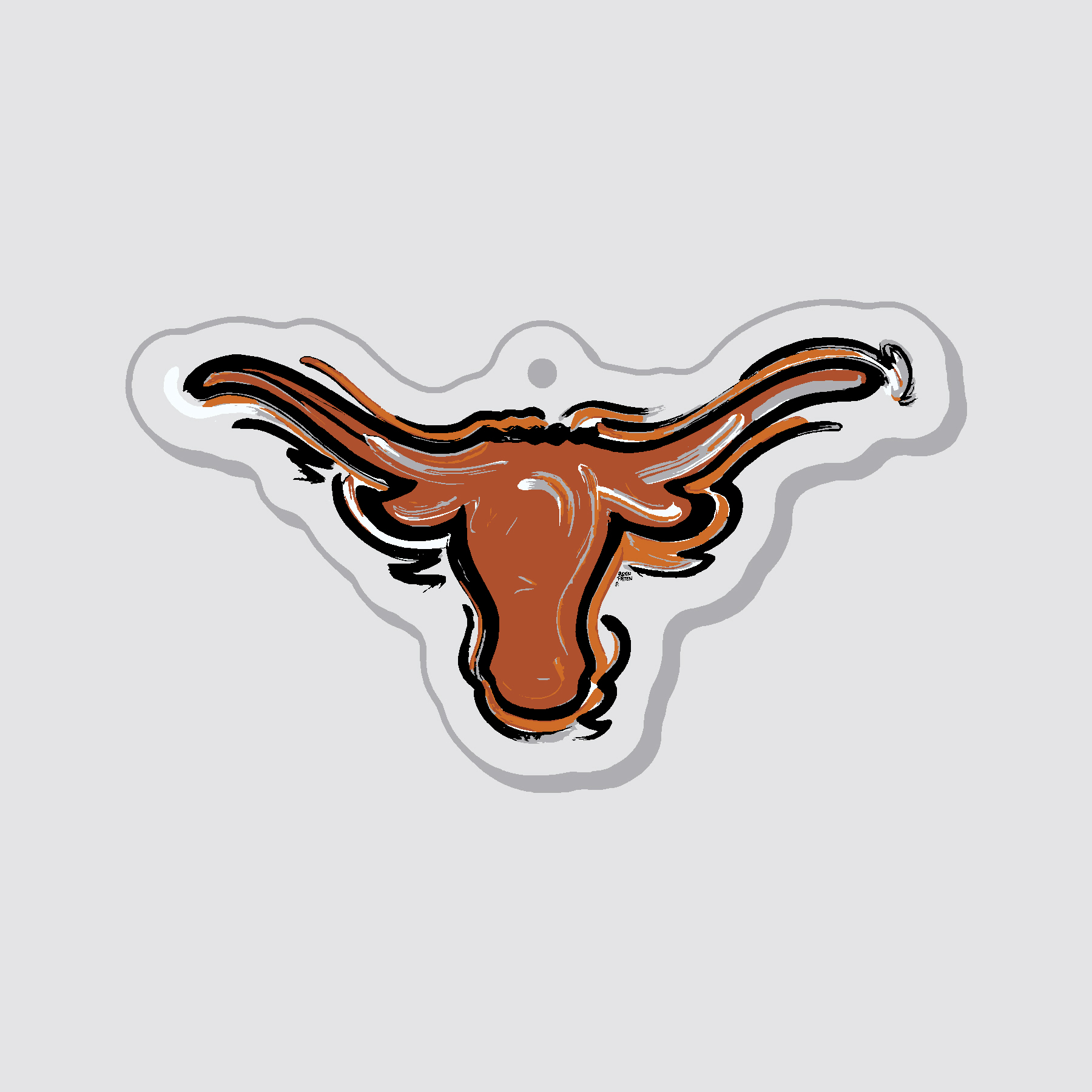 Texas Mascot Key Tag