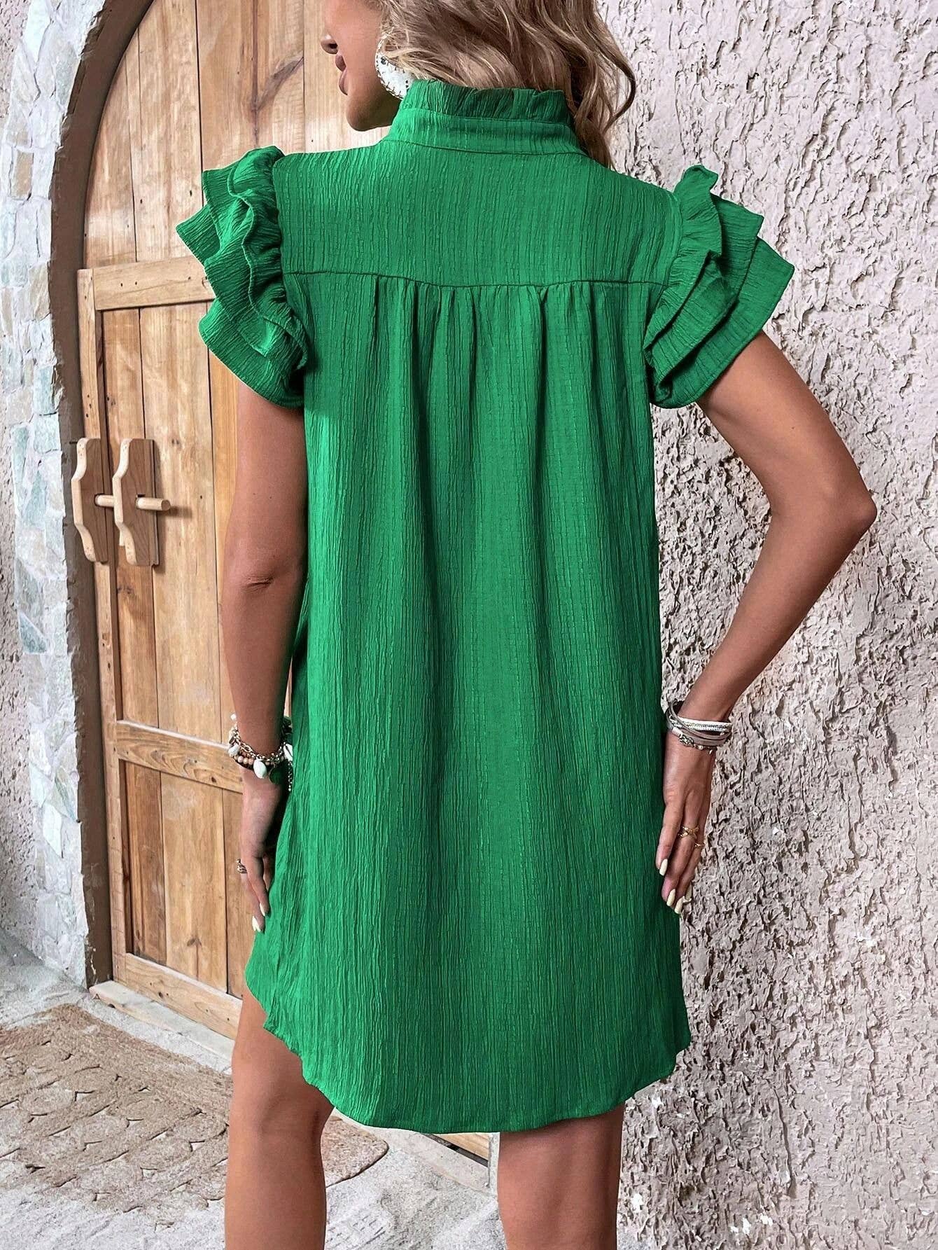 Sienna Flow Lotus Sleeve Dress