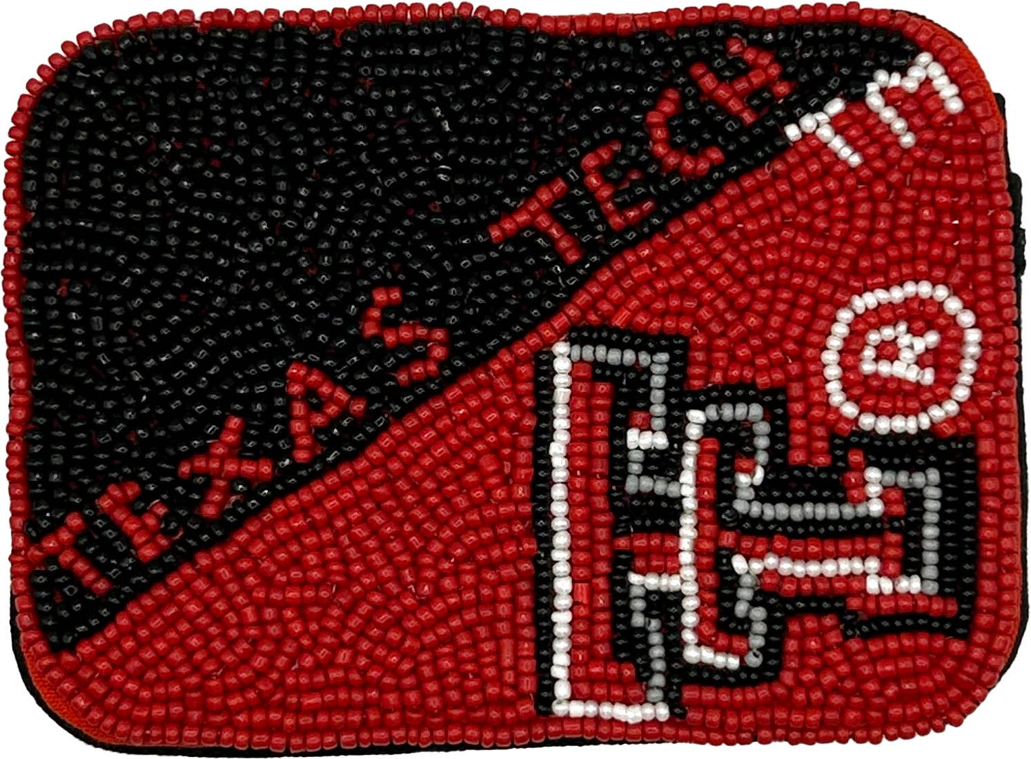 TEXAS TECH BEADED CARD HOLDER