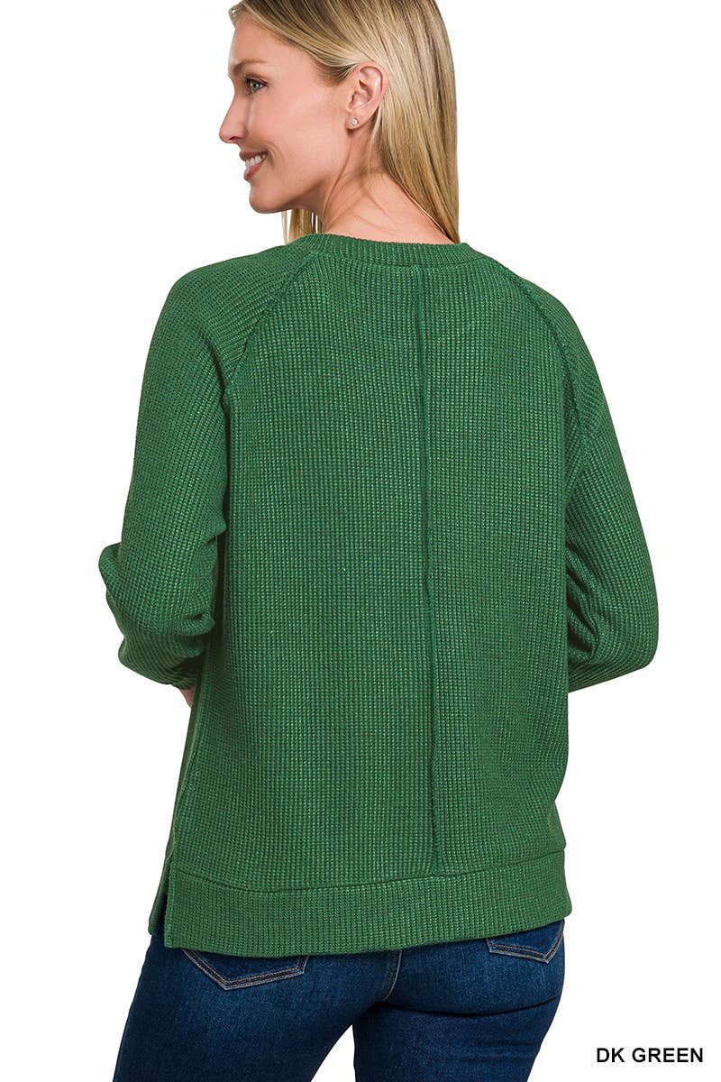Game Day Long Sleeve Green Sweater