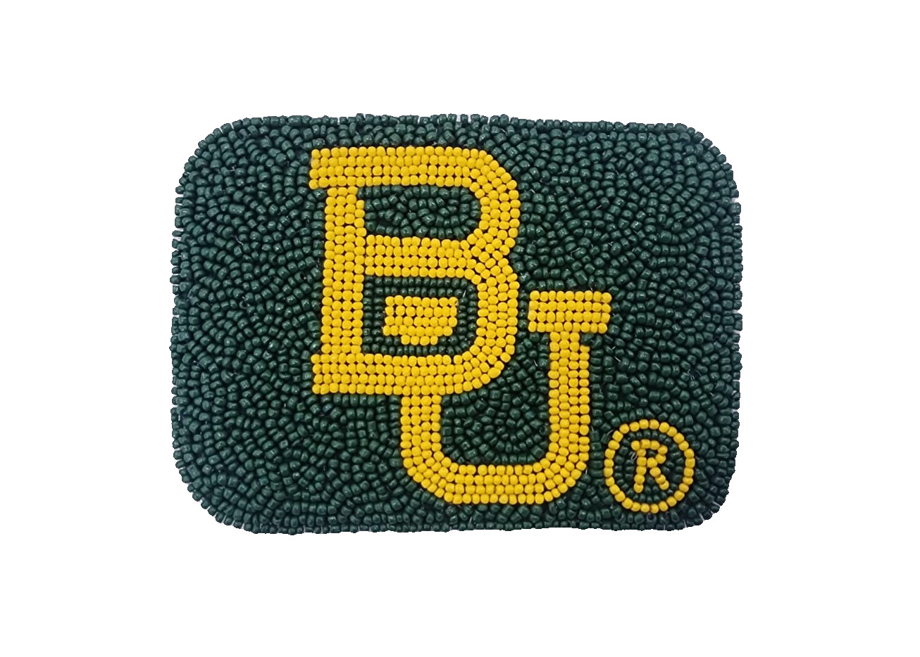 BAYLOR UNIVERSITY BEADED CARD HOLDER