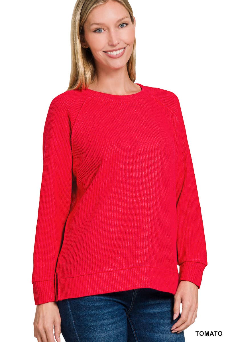 Game Day Long Sleeve Tomato Red Sweater