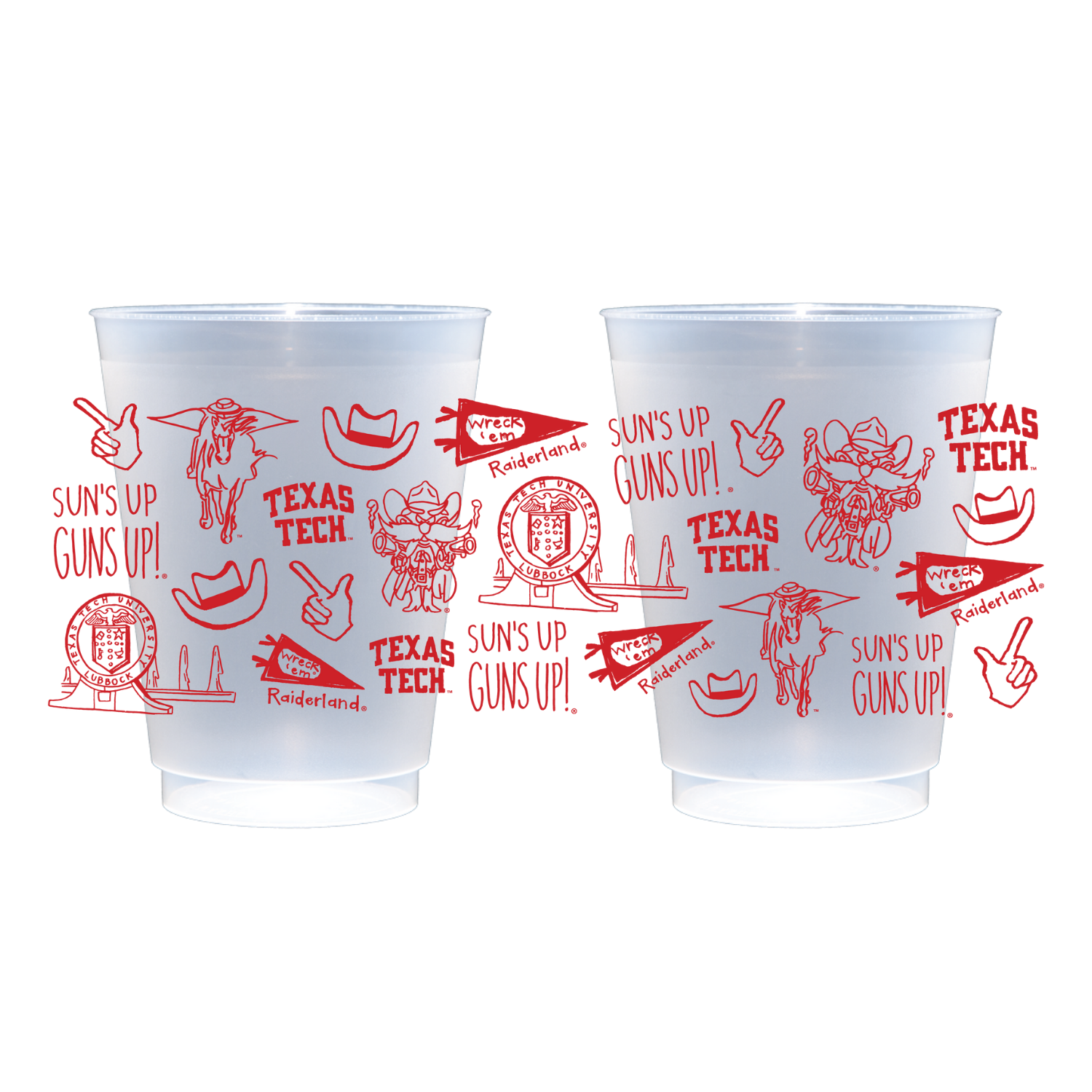 Texas Tech Shatterproof Cups