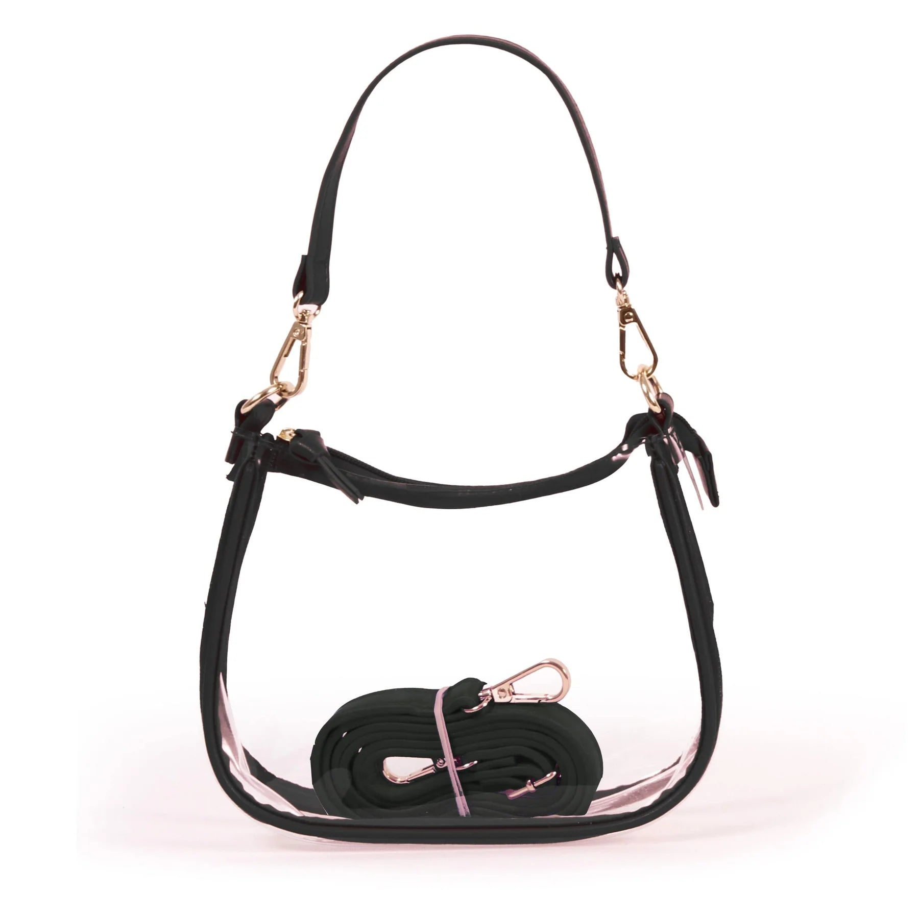 Black Clara Team Clear Purse
