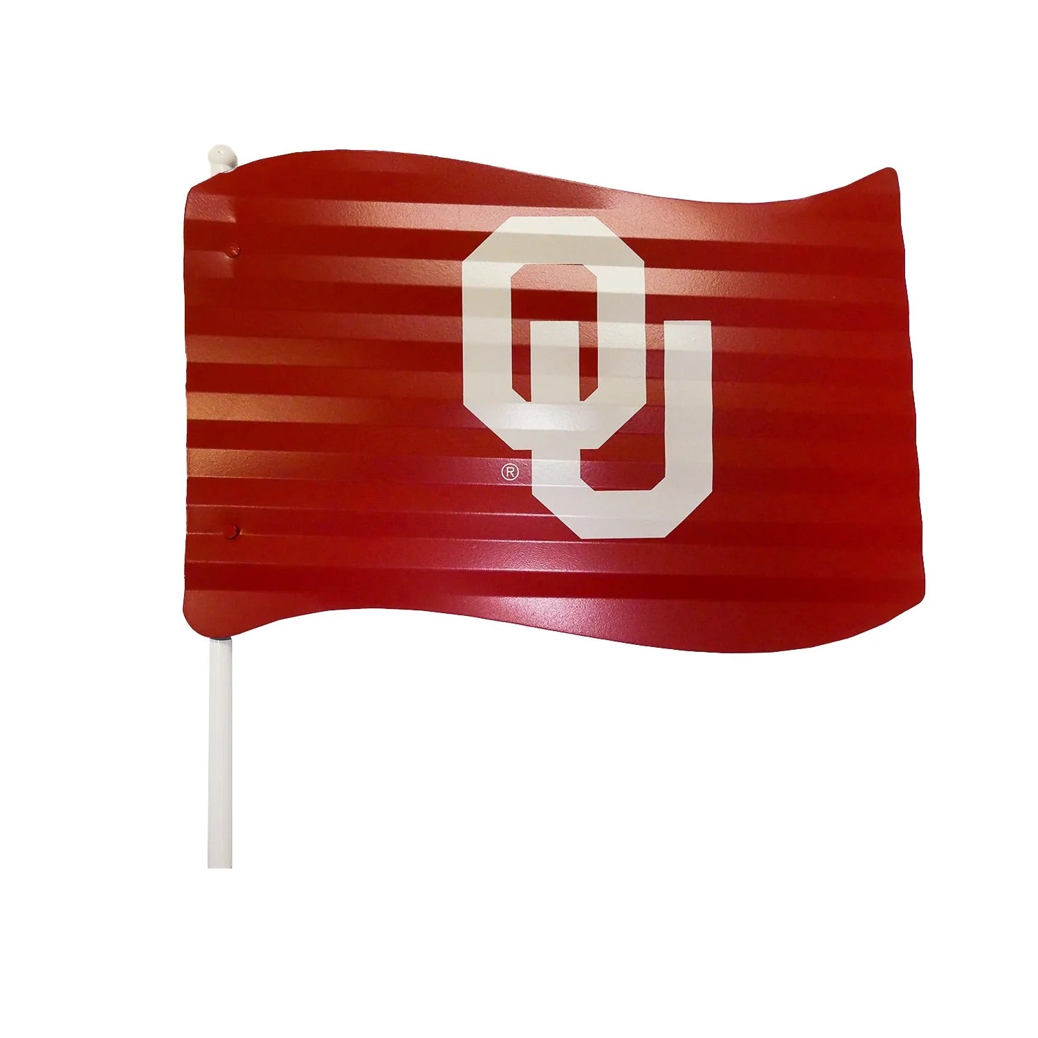 OU Metal Flag Garden Stake