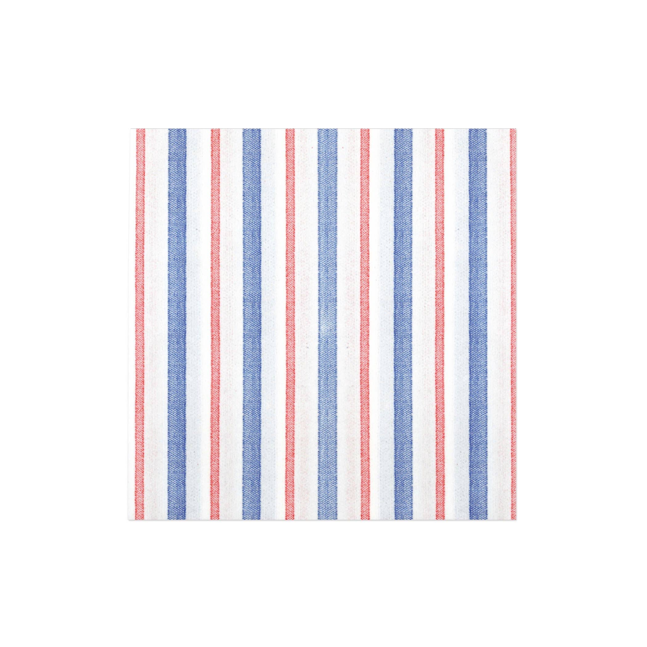 Papersoft Napkins Americana Stripe Dinner Napkins-FINAL SALE