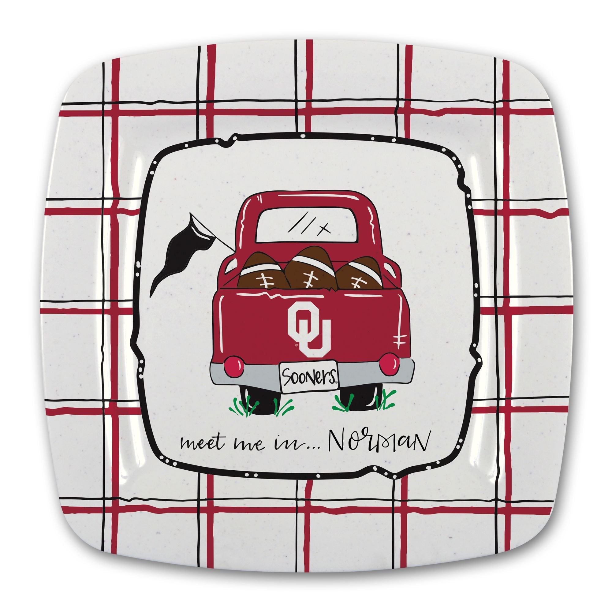 OU Melamine Truck Plate