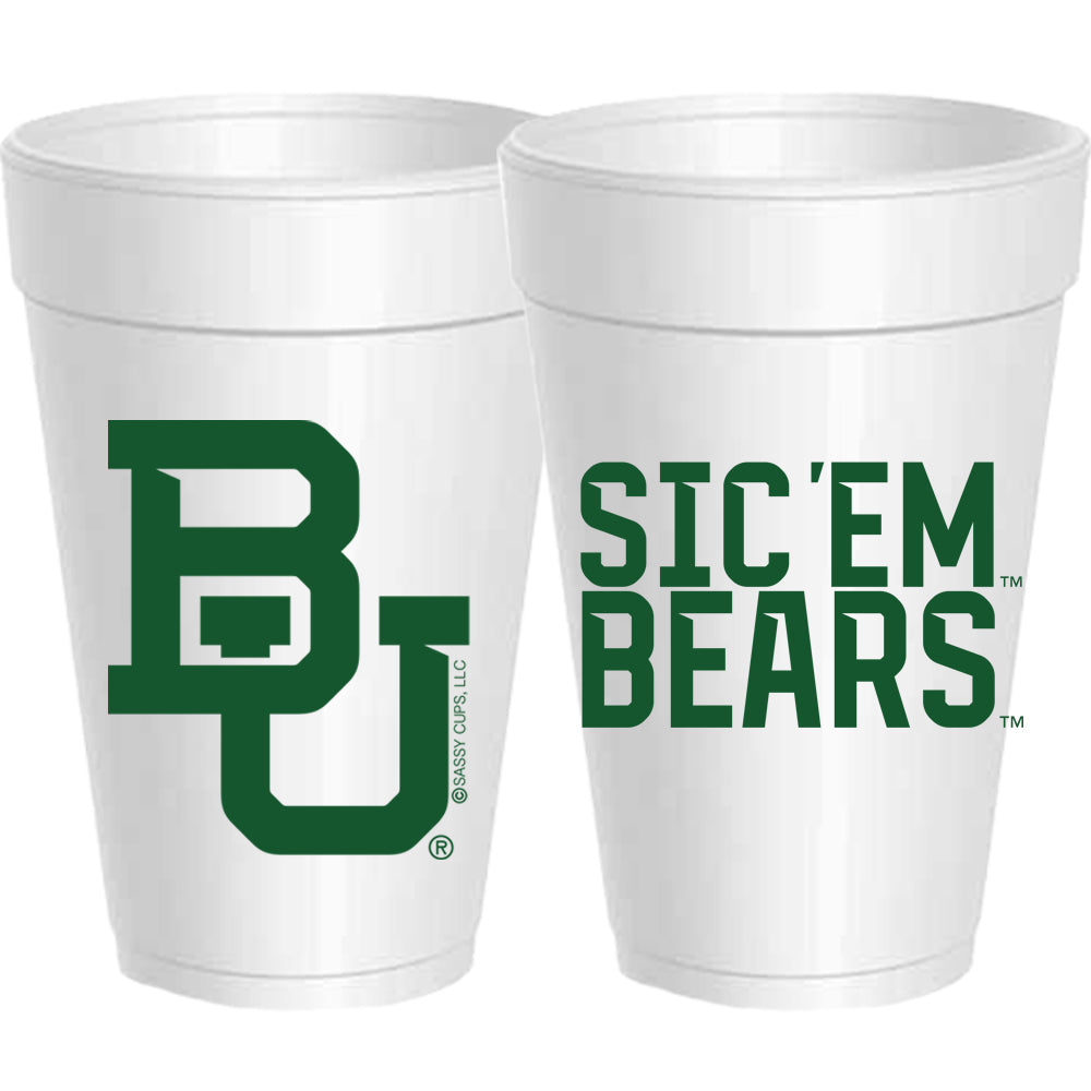Sic'Em Bears Cups