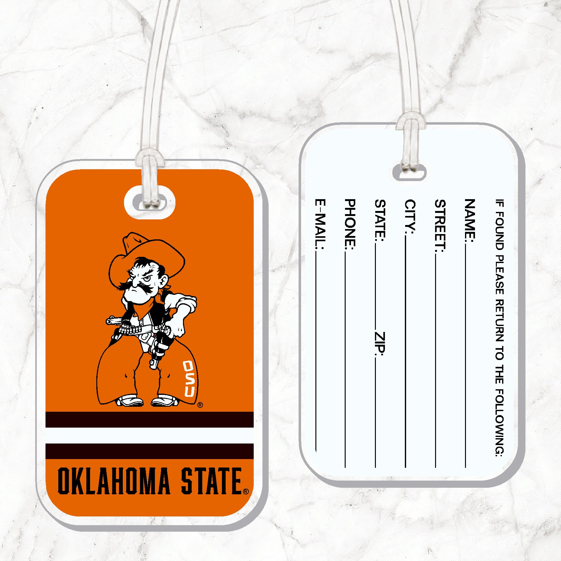 Oklahoma State Luggage Tag