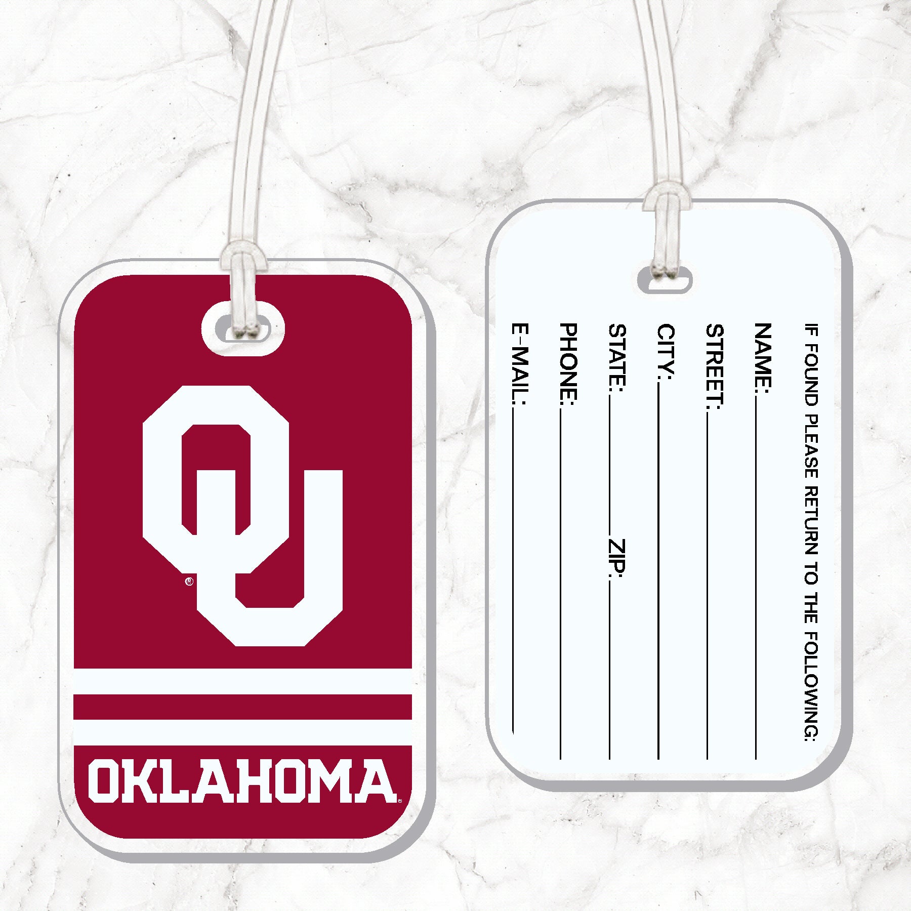 Oklahoma Luggage Tag