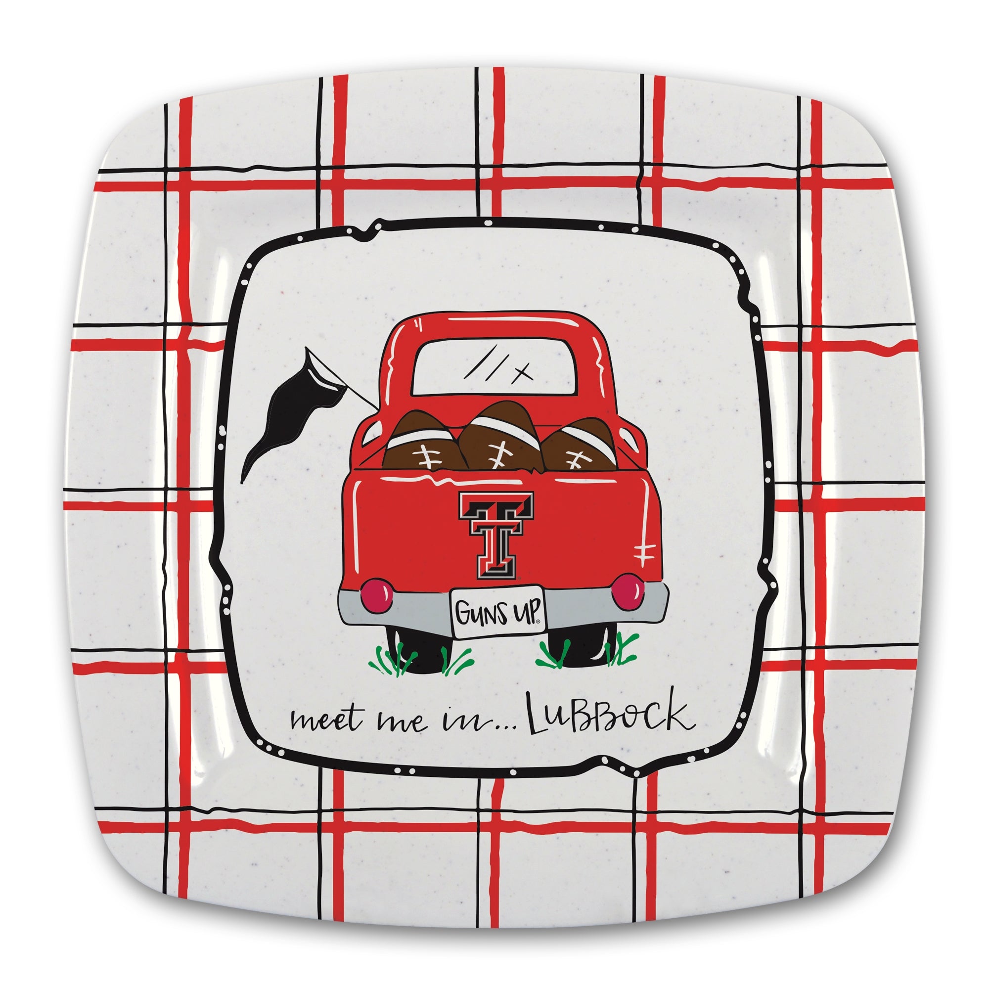 Texas Tech Melamine Truck Plate