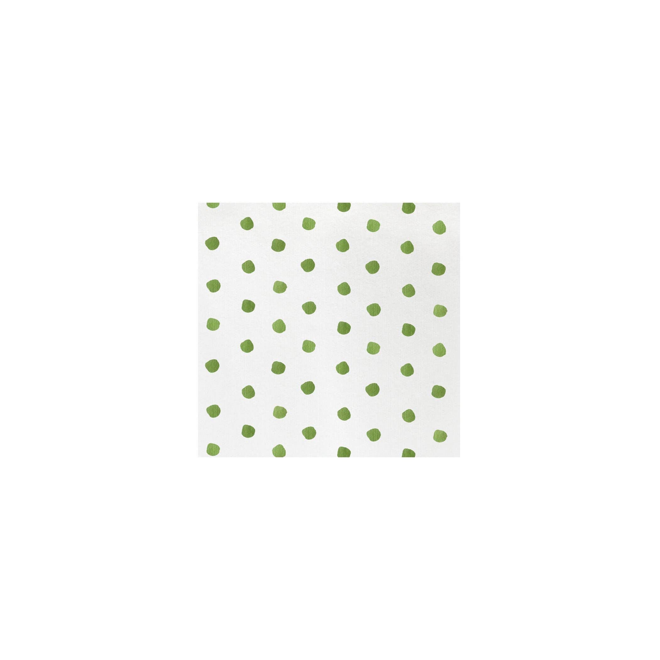 Papersoft Napkins Dot Green Cocktail Napkins-FINAL SALE