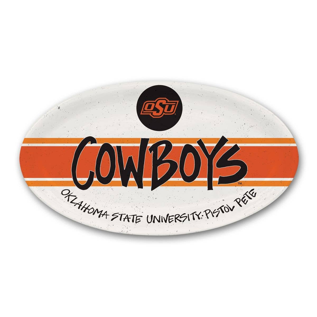 OSU Melamine Oval Plate