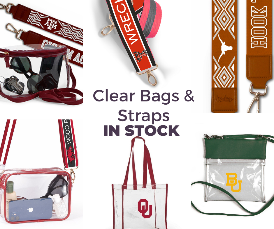 Clear Bags & Straps!