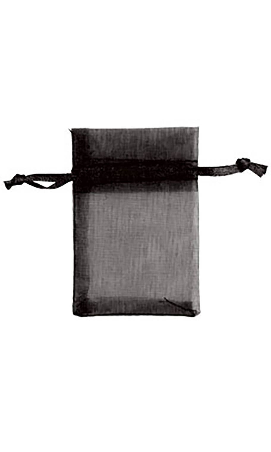 Organza Drawstring Pouch: Silver / Pack of 10 / 5" x 7"